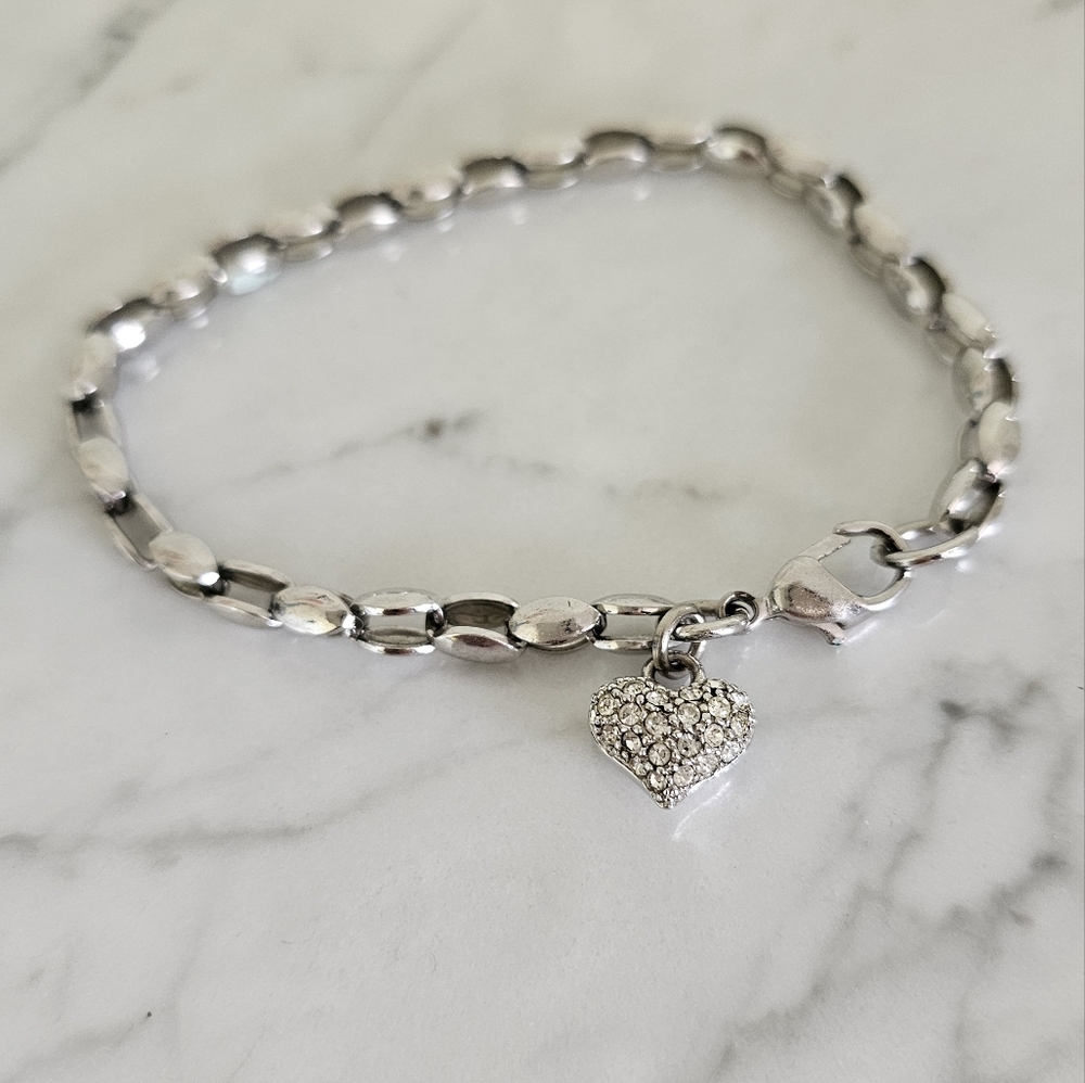 Heart charm bracelet